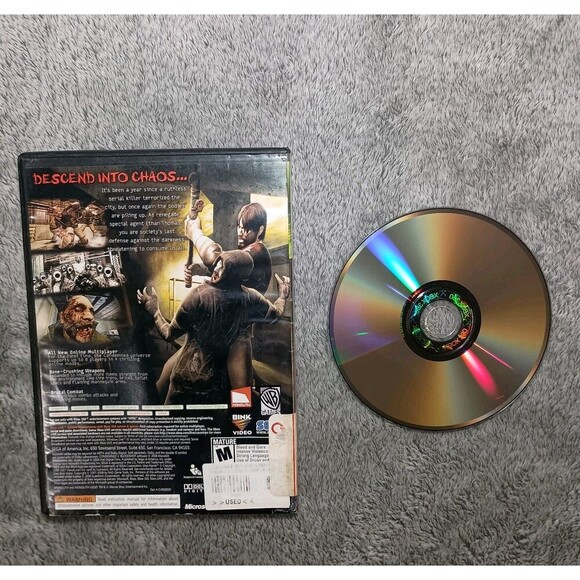 Condemned 2: Bloodshot Microsoft Xbox 360 2008 Tested & Working Works No Manual - Picture 2 of 16